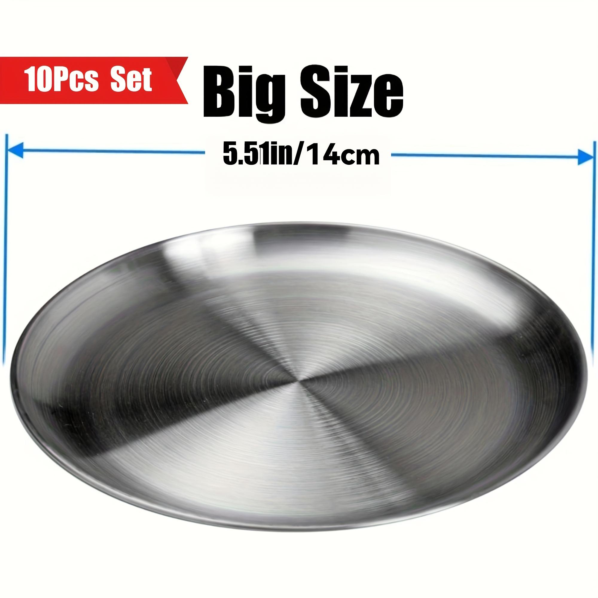 10 piece set of 304 stainless steel plates, durable, non-toxic, BPA free, dishwasher washable, suitable for home and outdoor use
10 piece set of 304 stainless steel plates, durable, non-toxic, BPA free, dishwasher washable, suitable for home and outdoor use