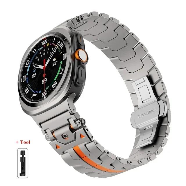 Ремінець з нержавіючої сталі для Samsung Galaxy Watch 7 Ultra 47 мм Розкішний металевий браслет для Galaxy Watch Ultra 2025 Змінний ремінець Galaxy Ultra 2025
Ремінець з нержавіючої сталі для Samsung Galaxy Watch 7 Ultra 47 мм Розкішний металевий браслет для Galaxy Watch Ultra 2025 Змінний ремінець Galaxy Ultra 2025
