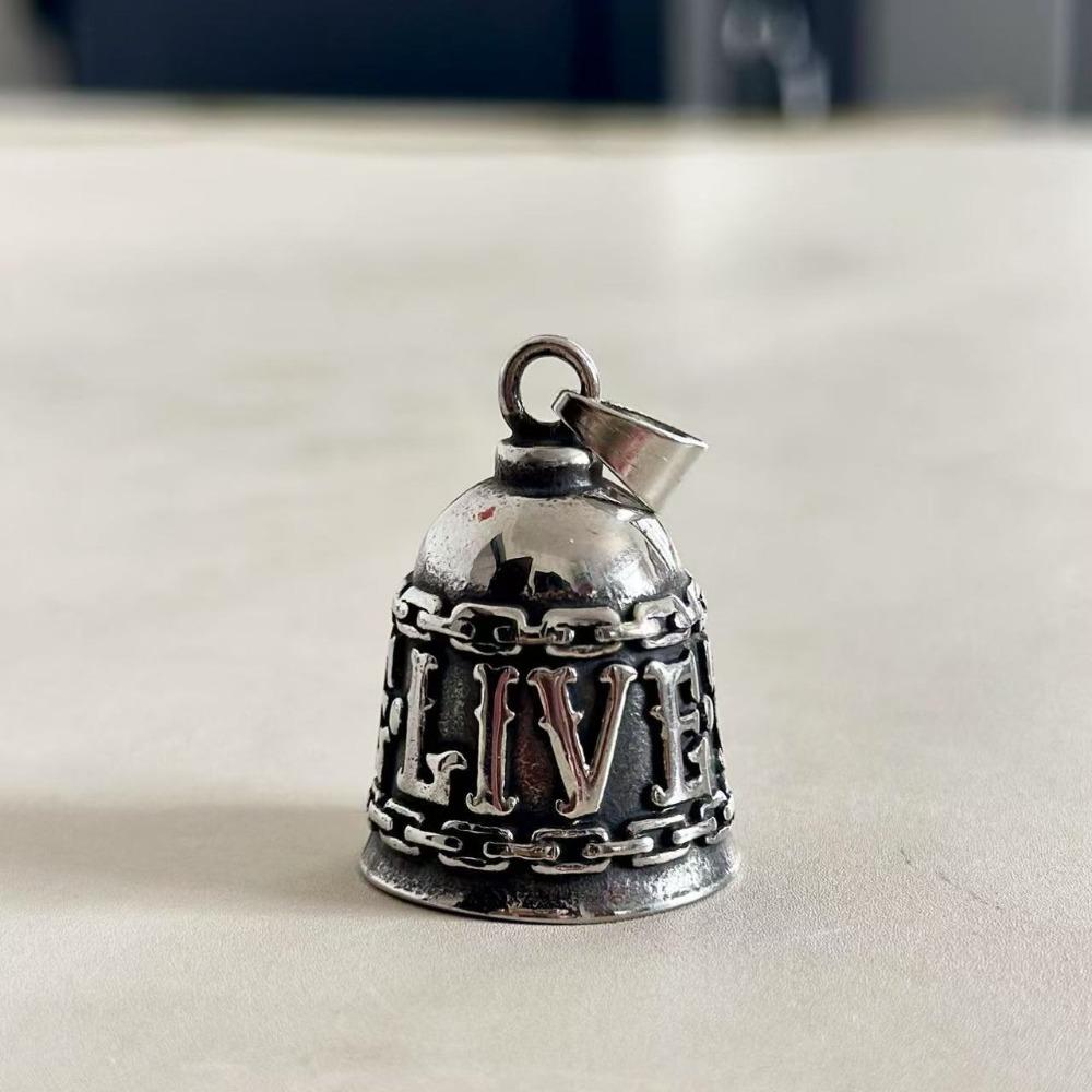 Vintage Live to Ride Motorcycle Guardian Bell 3D Design Retro Biker Good Luck Charm Alloyd Punk Style Pendant Daily Wear
Vintage Live to Ride Motorcycle Guardian Bell 3D Design Retro Biker Good Luck Charm Alloyd Punk Style Pendant Daily Wear