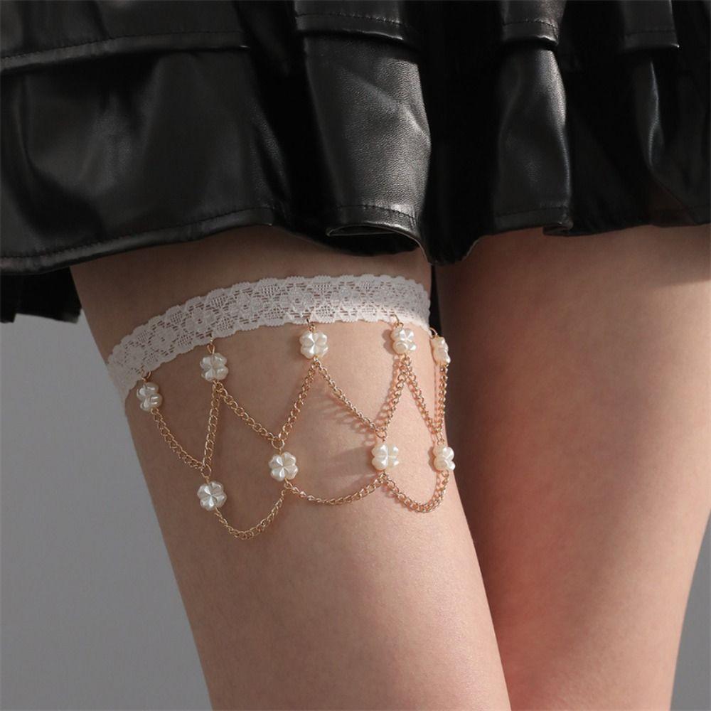 Butterfly Women Leg Chain Multi-layer Body Jewelry Fashion Lace Pearl Leg Chain Beach Style A
Butterfly Women Leg Chain Multi-layer Body Jewelry Fashion Lace Pearl Leg Chain Beach Style A