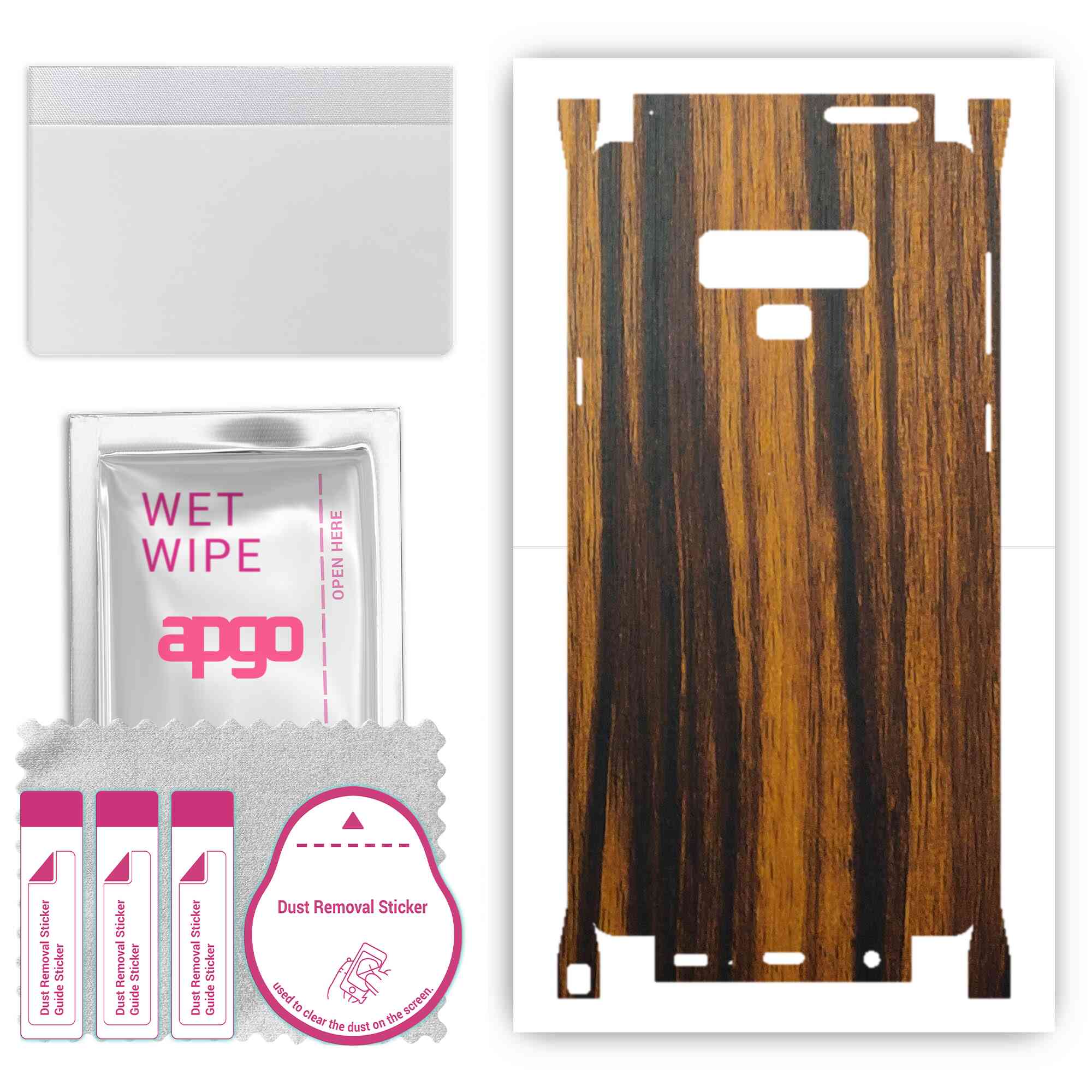 apgo Protective Skin Sticker for the back+sides compatible with Samsung Galaxy Note 9, Full Wrap Film, Foil, Vinyl - Pattern Tigerwood
apgo Protective Skin Sticker for the back+sides compatible with Samsung Galaxy Note 9, Full Wrap Film, Foil, Vinyl - Pattern Tigerwood