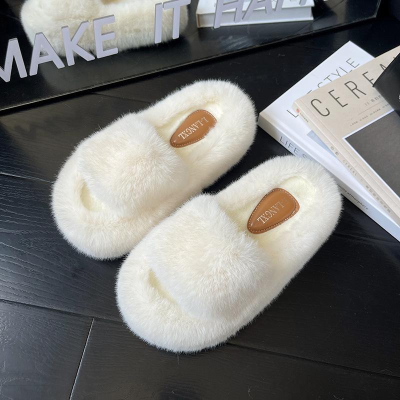 Milk Huhu cm thick-bottomed fluffy slippers female, autumn and winter new comfortable home one-word floor cotton mop 35
Milk Huhu cm thick-bottomed fluffy slippers female, autumn and winter new comfortable home one-word floor cotton mop 35