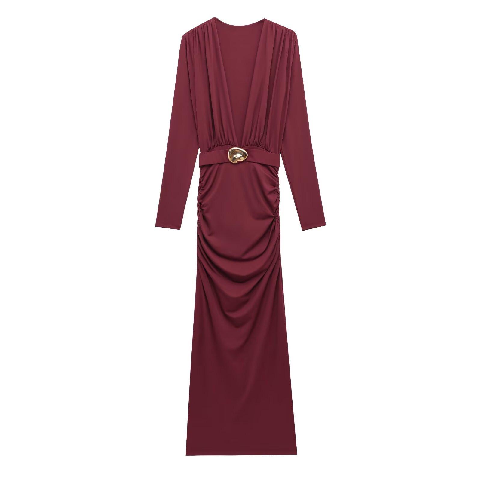 Spring/Summer 2025 Women s Fashion: Elegant Belted Maxi Dress Large вина червоного кольору
Spring/Summer 2025 Women s Fashion: Elegant Belted Maxi Dress Large вина червоного кольору
