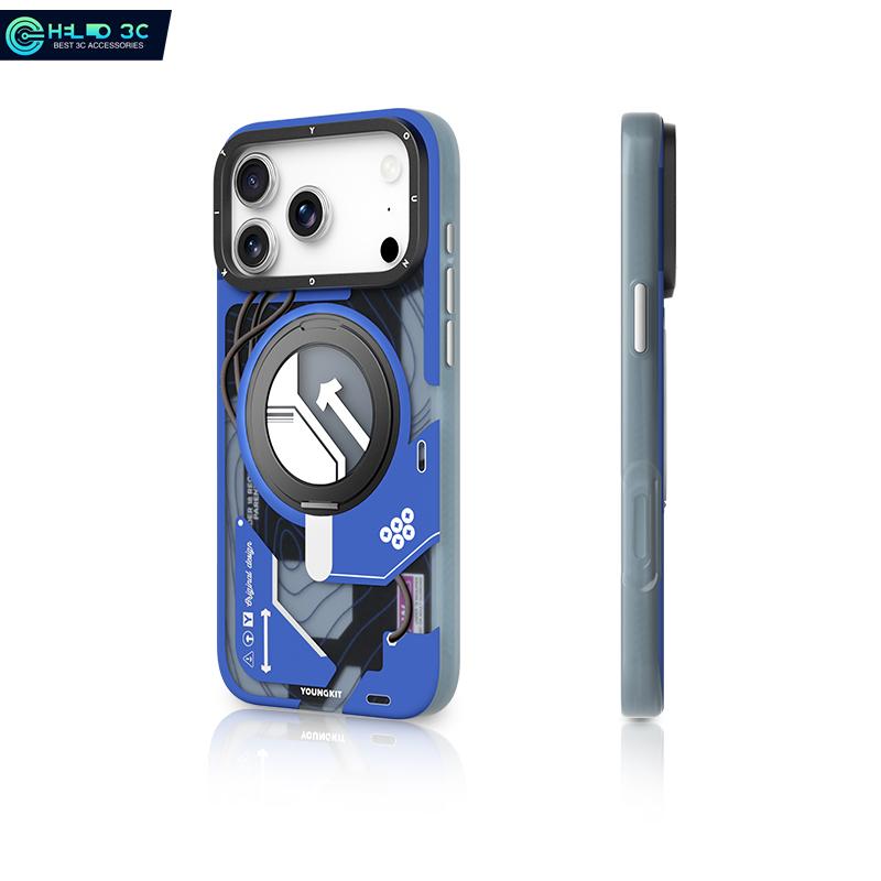 Youngkit 360° тримач-підставка для вала магнітний чохол для телефону для iphone 17 Pro протиударний чохол для iphone 17 pro max з тримачем-підставкою iPhone 17 Pro
Youngkit 360° тримач-підставка для вала магнітний чохол для телефону для iphone 17 Pro протиударний чохол для iphone 17 pro max з тримачем-підставкою iPhone 17 Pro