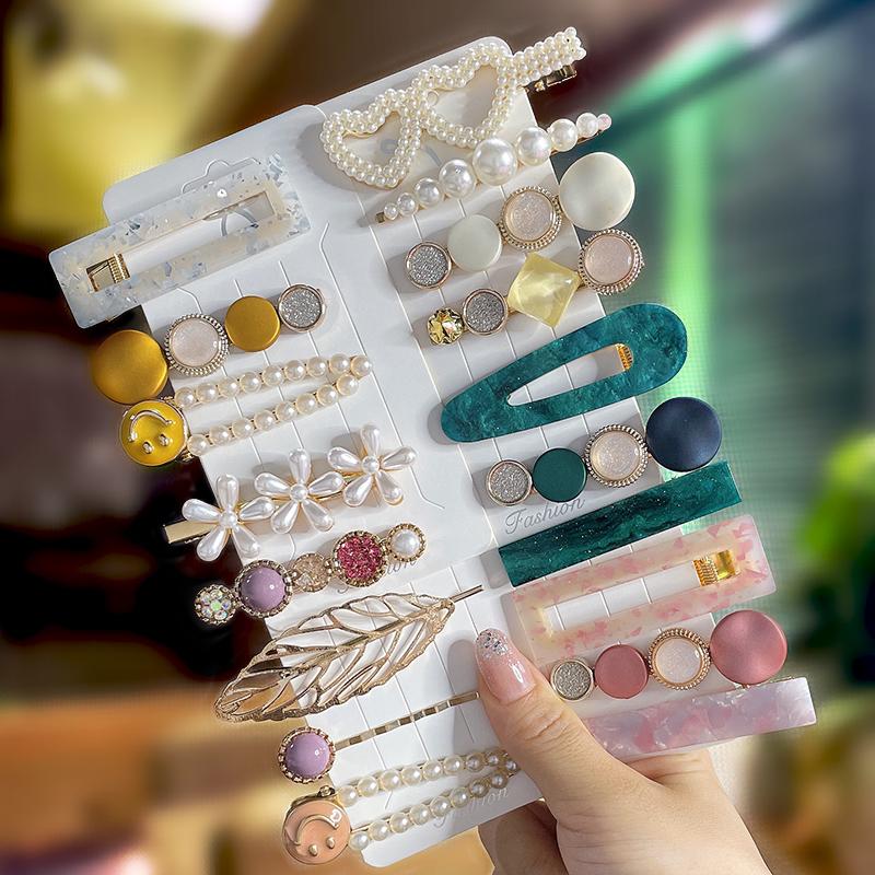 Fashion Acrylic Pearl Hair Clips Set Sweet Flower Hair Barrettes For Women Girls Korean Geometric Hair Accessories Jewelry
Fashion Acrylic Pearl Hair Clips Set Sweet Flower Hair Barrettes For Women Girls Korean Geometric Hair Accessories Jewelry