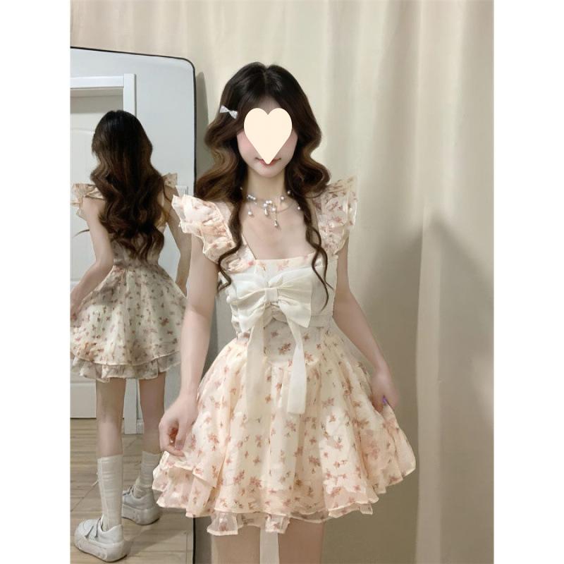Small fresh floral gauze skirt Japanese sweet butterfly age-reducing small fluffy princess skirt waist and thin A-shaped skirt S
Small fresh floral gauze skirt Japanese sweet butterfly age-reducing small fluffy princess skirt waist and thin A-shaped skirt S