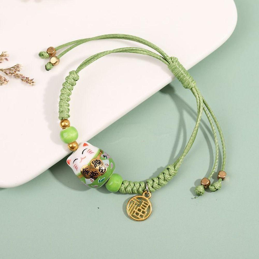 Gift Multi-color Handmade Couple Hand Rope Chinese Style Bracelet Women Bracelet Braided Bracelet green-B
Gift Multi-color Handmade Couple Hand Rope Chinese Style Bracelet Women Bracelet Braided Bracelet green-B