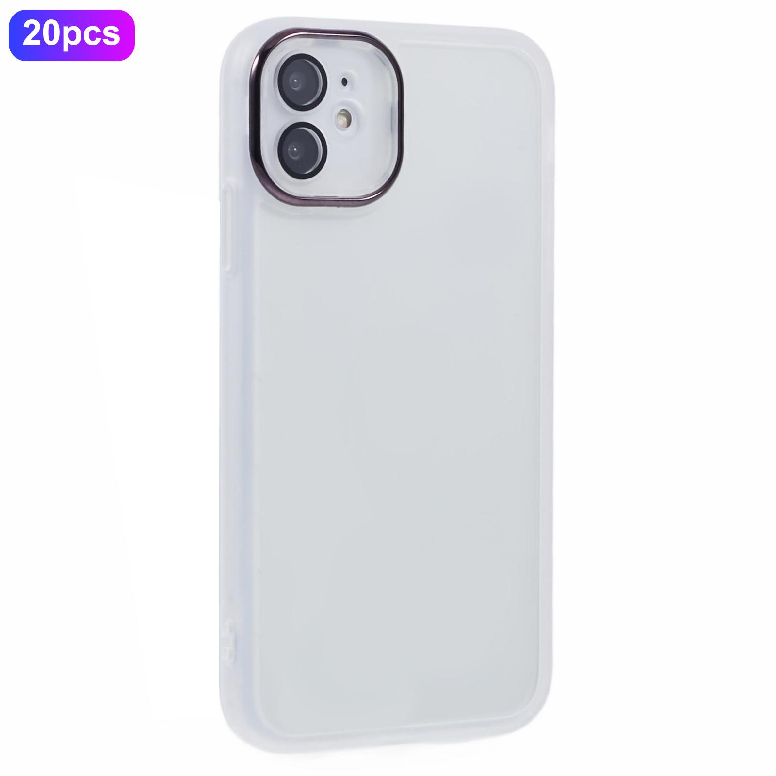 Bulk Purchasing 20Pcs For iPhone 12 Case Electroplated Camera Frame TPU Phone Cover Precise Cutouts Transparent White
Bulk Purchasing 20Pcs For iPhone 12 Case Electroplated Camera Frame TPU Phone Cover Precise Cutouts Transparent White