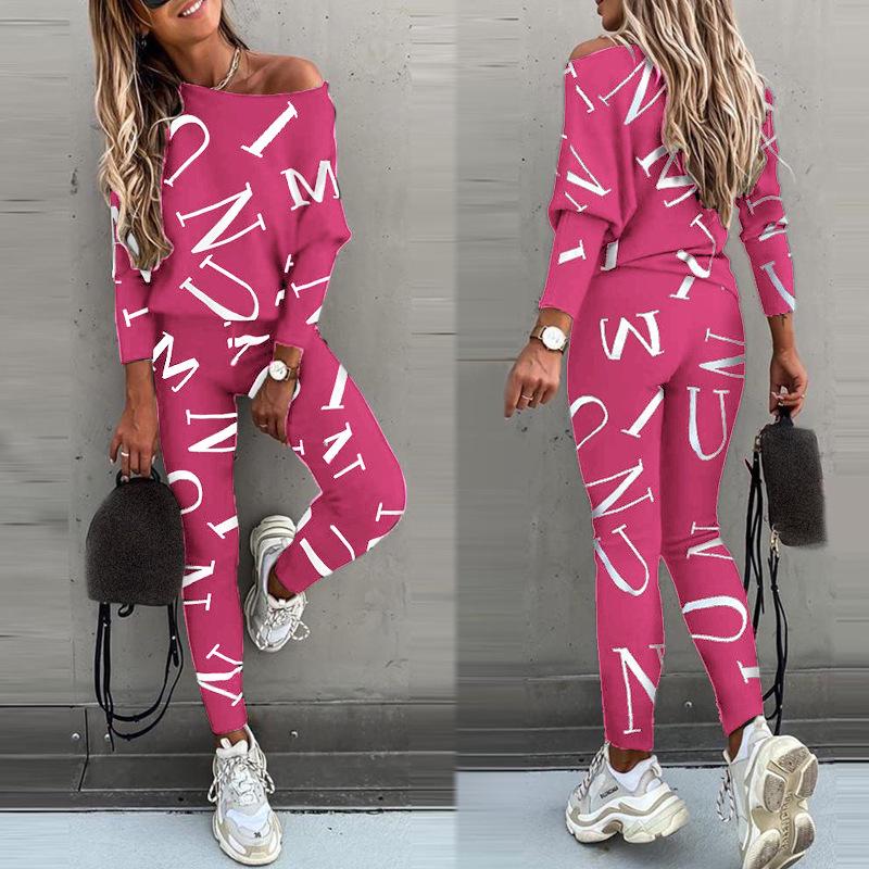 2021 Autumn European & American Women s Letter Print Long Sleeve Casual Set Small
2021 Autumn European & American Women s Letter Print Long Sleeve Casual Set Small