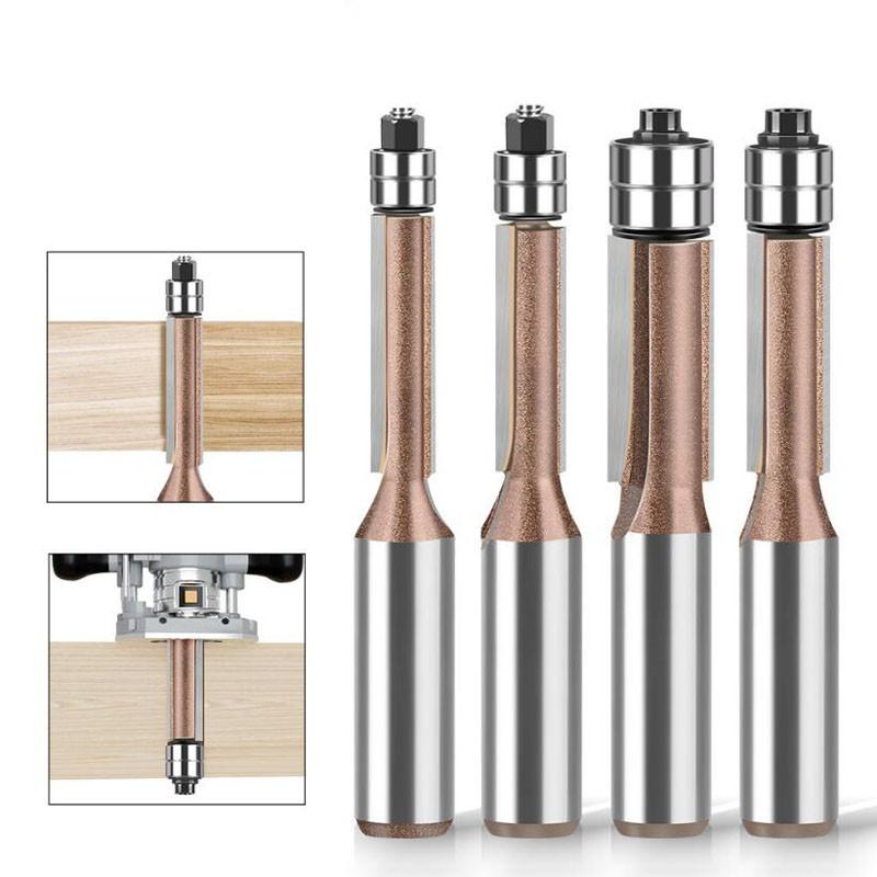 Double Bearing Flush Trim Bit Router Bit Professional Woodworking Milling Cutter For Wood Bit 12mm 1/2inch Shank 12mm shank NO1
Double Bearing Flush Trim Bit Router Bit Professional Woodworking Milling Cutter For Wood Bit 12mm 1/2inch Shank 12mm shank NO1