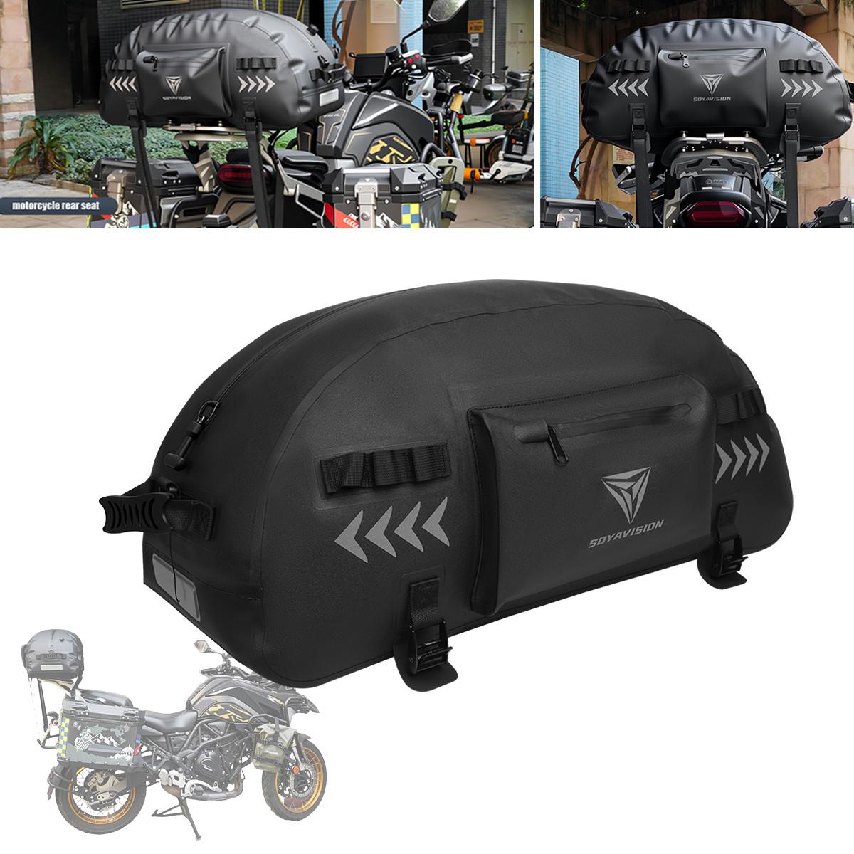 Universal Motorcycle Tail Bag Waterproof Rear Back Seat Luggage Helmet Bag for Sport Touring & Adventure Riding Trunk Rack Bag чёрный
Universal Motorcycle Tail Bag Waterproof Rear Back Seat Luggage Helmet Bag for Sport Touring & Adventure Riding Trunk Rack Bag чёрный
