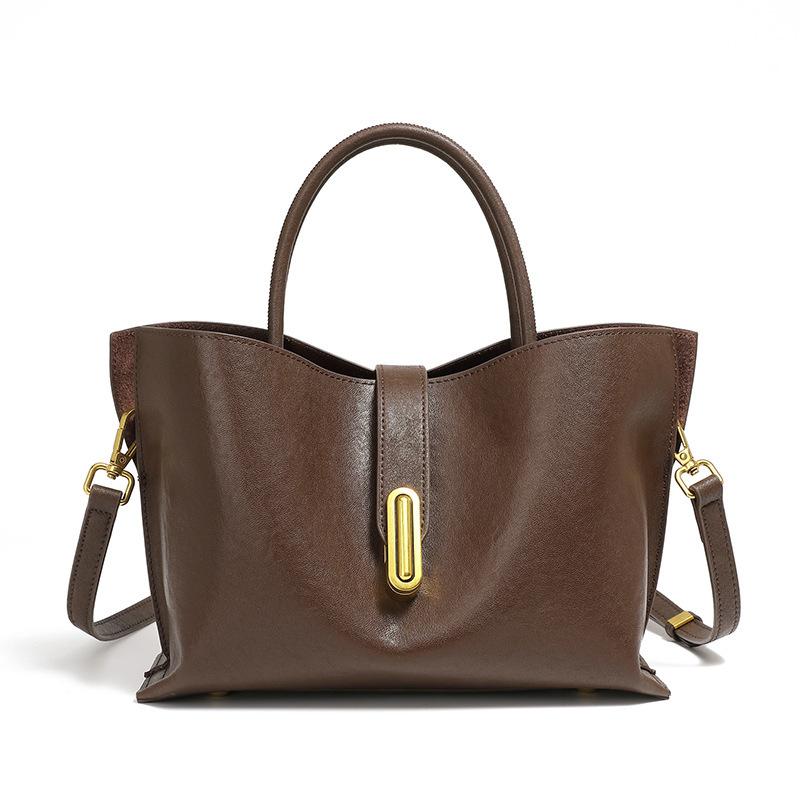 Bags Women S Head Layer Vegetable Tanned Cowhide Tote Bag Fashion Commuter Handbag Women S Crossbody Bag 25*9*18 темно-коричневого кольору
Bags Women S Head Layer Vegetable Tanned Cowhide Tote Bag Fashion Commuter Handbag Women S Crossbody Bag 25*9*18 темно-коричневого кольору