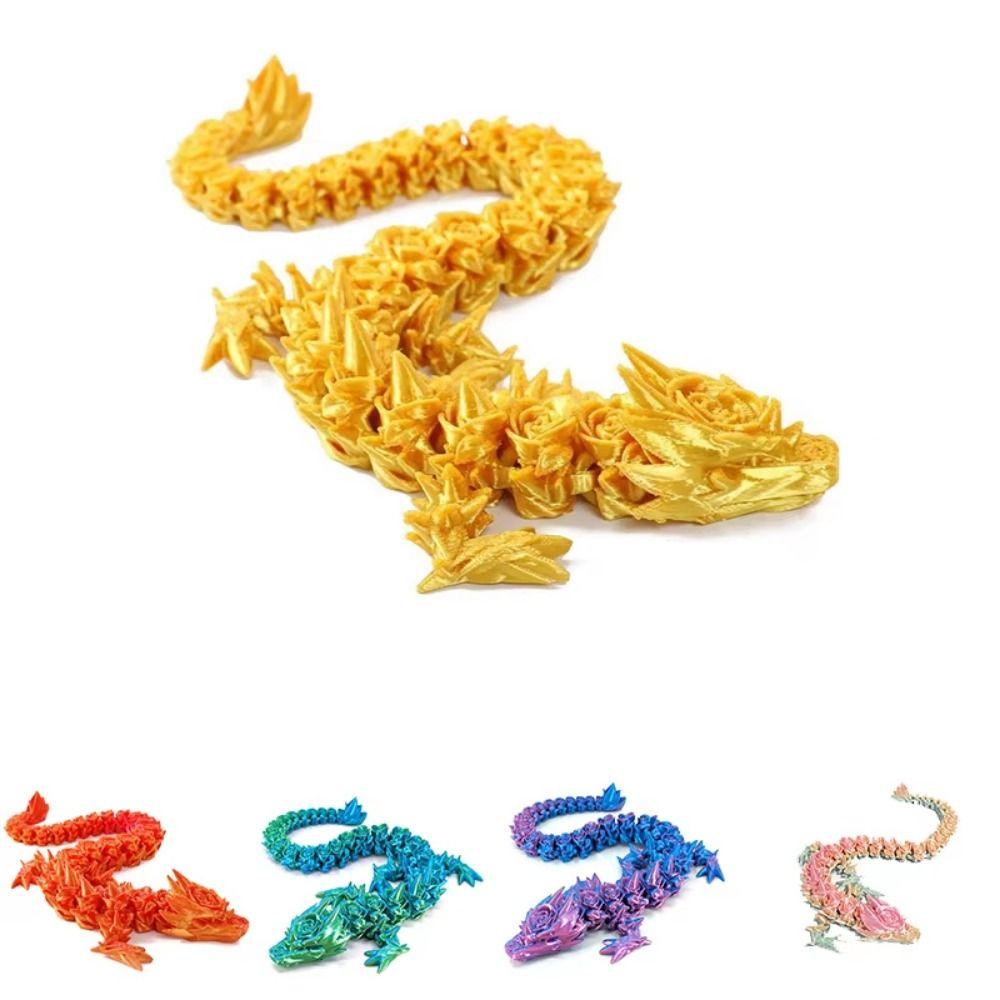 Crystal 3D Printed Rose Dragon Chinese Dragon 3D Articulated Dragon Toys Kid Gift style 10
Crystal 3D Printed Rose Dragon Chinese Dragon 3D Articulated Dragon Toys Kid Gift style 10