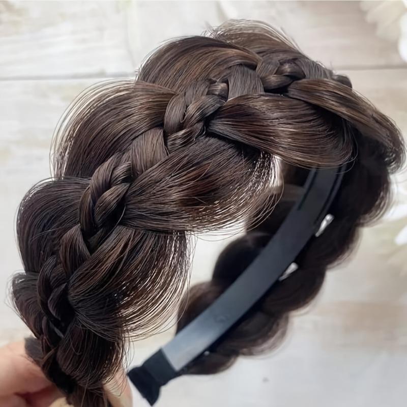 Fishbone Braid Wig Headband Fried Dough Twists Braid Headband Heightens Cranial Crest Hair Band 1PCS темно-коричневого кольору
Fishbone Braid Wig Headband Fried Dough Twists Braid Headband Heightens Cranial Crest Hair Band 1PCS темно-коричневого кольору