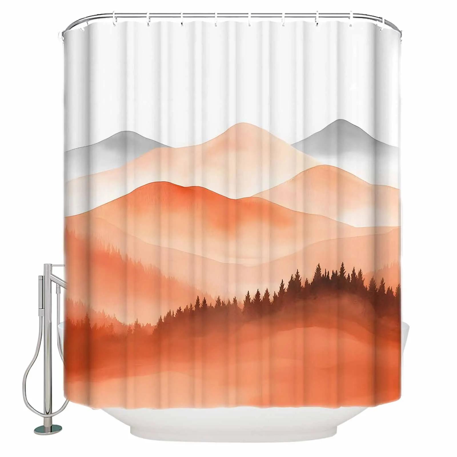 Impressionist Mountainous Horizon Style Shower Curtains Waterproof Bath Curtains Home Decor Modern Luxury Bathroom Curtain W60H190(CM)-1 Pcs
Impressionist Mountainous Horizon Style Shower Curtains Waterproof Bath Curtains Home Decor Modern Luxury Bathroom Curtain W60H190(CM)-1 Pcs