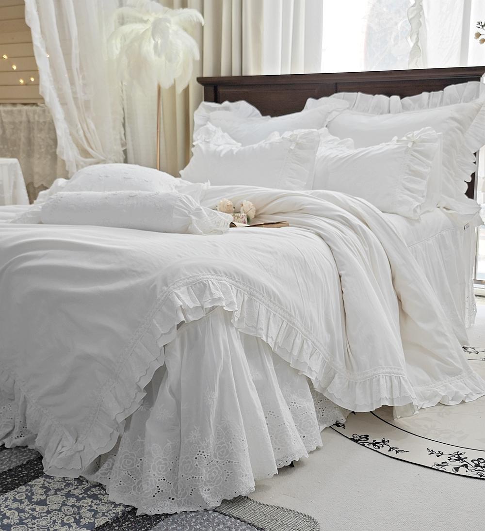 Princess Bedding Set Ruffle Lace Design King Duvet Cover Handmade Cotton Cloth Bed Linen Full
Princess Bedding Set Ruffle Lace Design King Duvet Cover Handmade Cotton Cloth Bed Linen Full