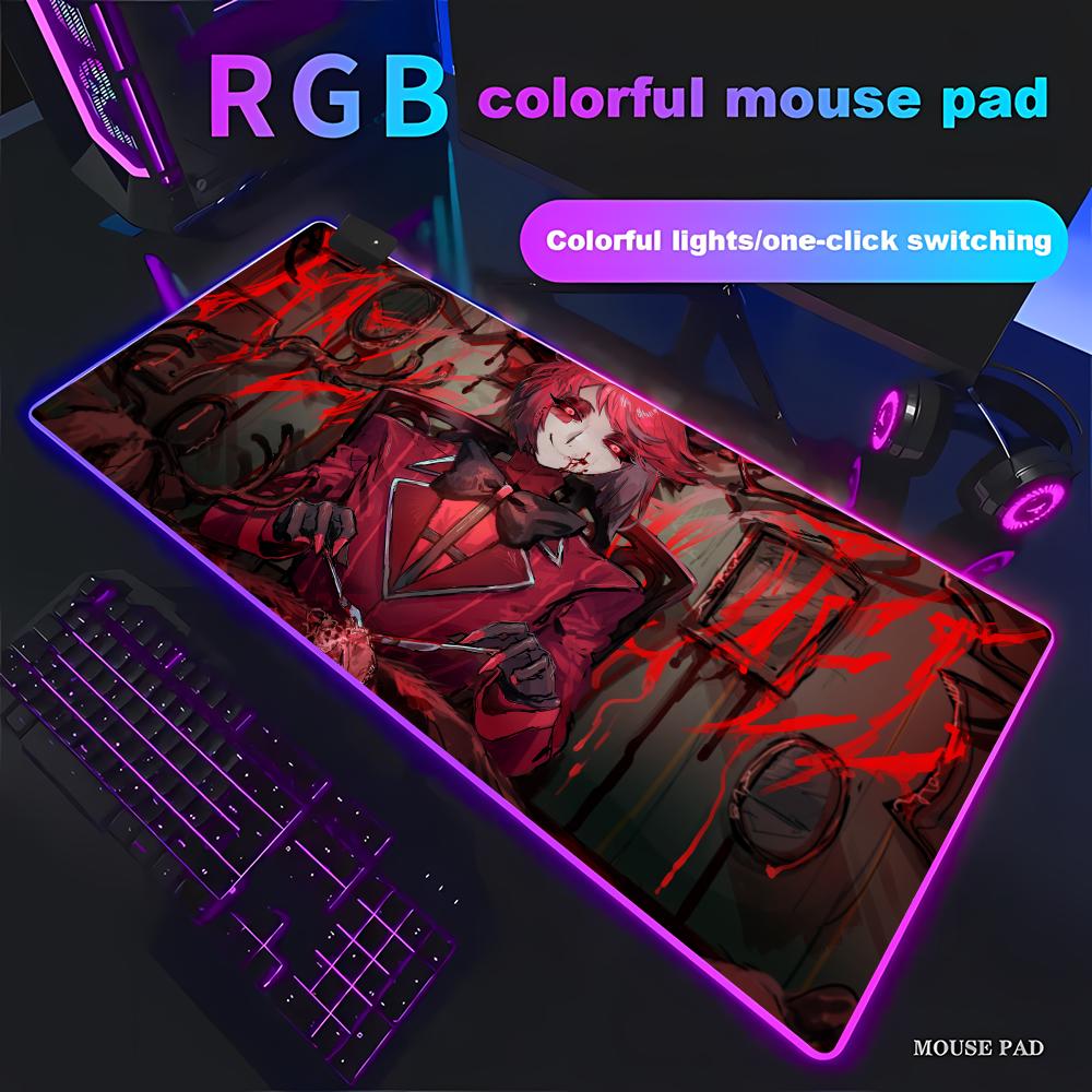 Hazbin Hotel Mouse Pad Animation Games Beautiful RGB Gaming Pad HD Gamer Large LED Light XXL PC Computer pad Non-slip Decor RGB600x300x3mm
Hazbin Hotel Mouse Pad Animation Games Beautiful RGB Gaming Pad HD Gamer Large LED Light XXL PC Computer pad Non-slip Decor RGB600x300x3mm