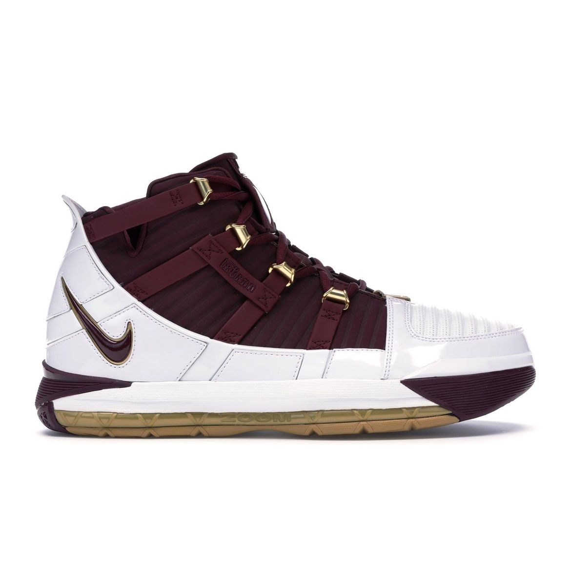 Nike Zoom LeBron 3 Retro Christ the King 2018 Мужские кроссовки красный белый металлик-золотой-темно-бордовый BQ2444-100
Nike Zoom LeBron 3 Retro Christ the King 2018 Мужские кроссовки красный белый металлик-золотой-темно-бордовый BQ2444-100