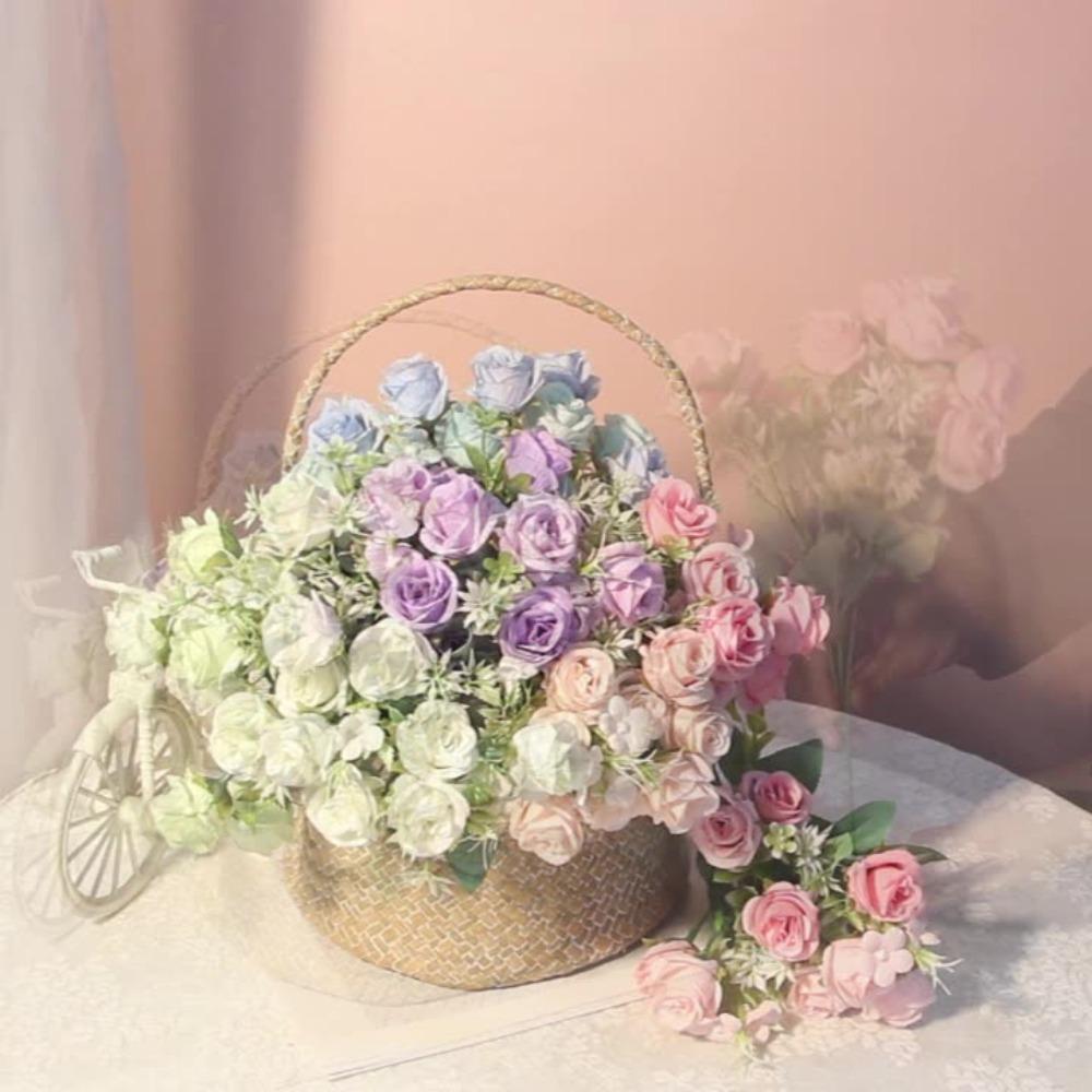Landscape Rose Silk Bouquet 30cm Wedding Bouquet Fashion Artificial Silk Flowers Home Decorations шампанського
Landscape Rose Silk Bouquet 30cm Wedding Bouquet Fashion Artificial Silk Flowers Home Decorations шампанського