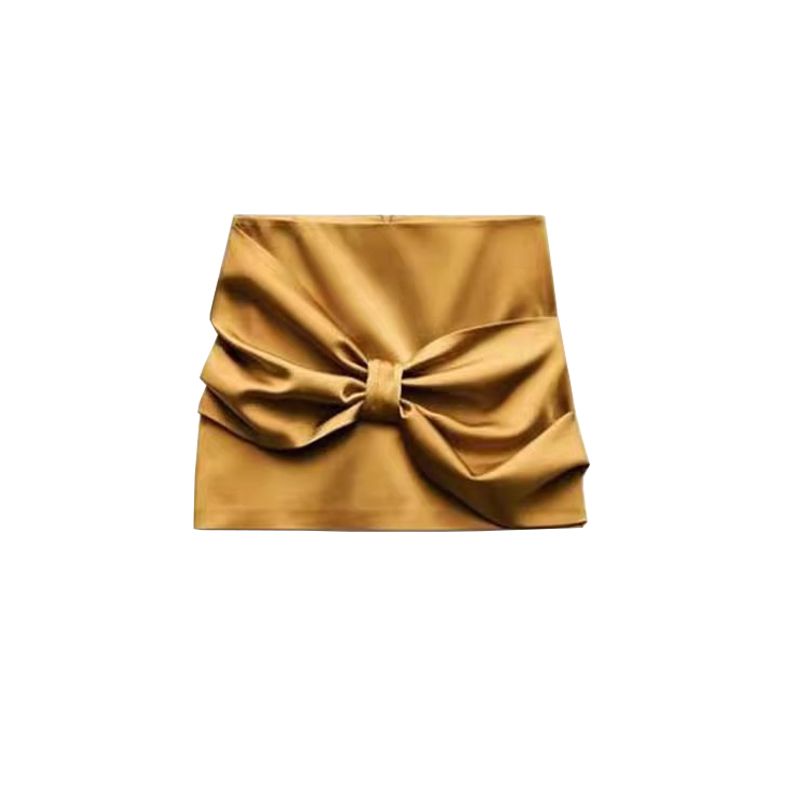 Fall and Winter New Women s Clothing Fashion Style Bowknot Decoration Glossy High Waist Short Mini Skirt 0025083 Yellow L
Fall and Winter New Women s Clothing Fashion Style Bowknot Decoration Glossy High Waist Short Mini Skirt 0025083 Yellow L