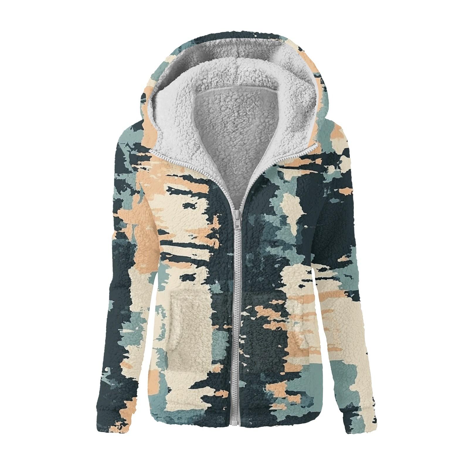 Women s Winter Camouflage Print Casual Fashion Plush Hooded Zipper Sweater Jacket M
Women s Winter Camouflage Print Casual Fashion Plush Hooded Zipper Sweater Jacket M