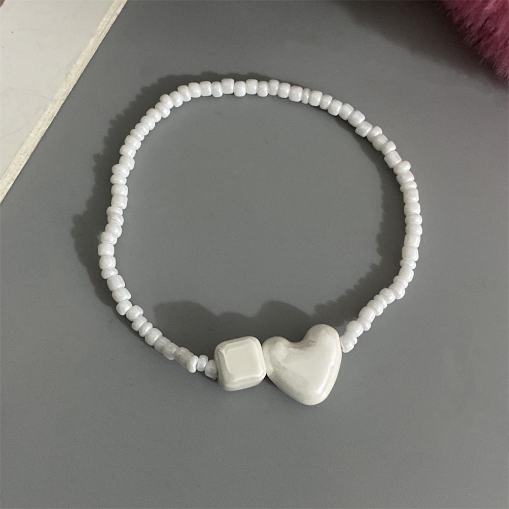 Cute Love Heart Bracelet Small Rice Beads Fashion Handmade Bracelet Geometirc Ceramic Square Heart Hand Zircon
Cute Love Heart Bracelet Small Rice Beads Fashion Handmade Bracelet Geometirc Ceramic Square Heart Hand Zircon