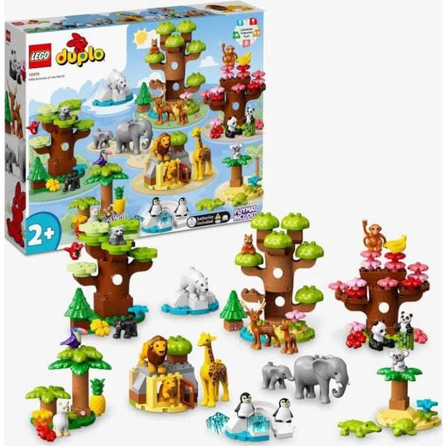 LEGO 10975 DUPLO Wildtiere der Welt, Lernspielzeug fr 2-Jhrige, 22 Minifiguren Lwe, Hirsch, Alpaka, mit Spielmatte
LEGO 10975 DUPLO Wildtiere der Welt, Lernspielzeug fr 2-Jhrige, 22 Minifiguren Lwe, Hirsch, Alpaka, mit Spielmatte