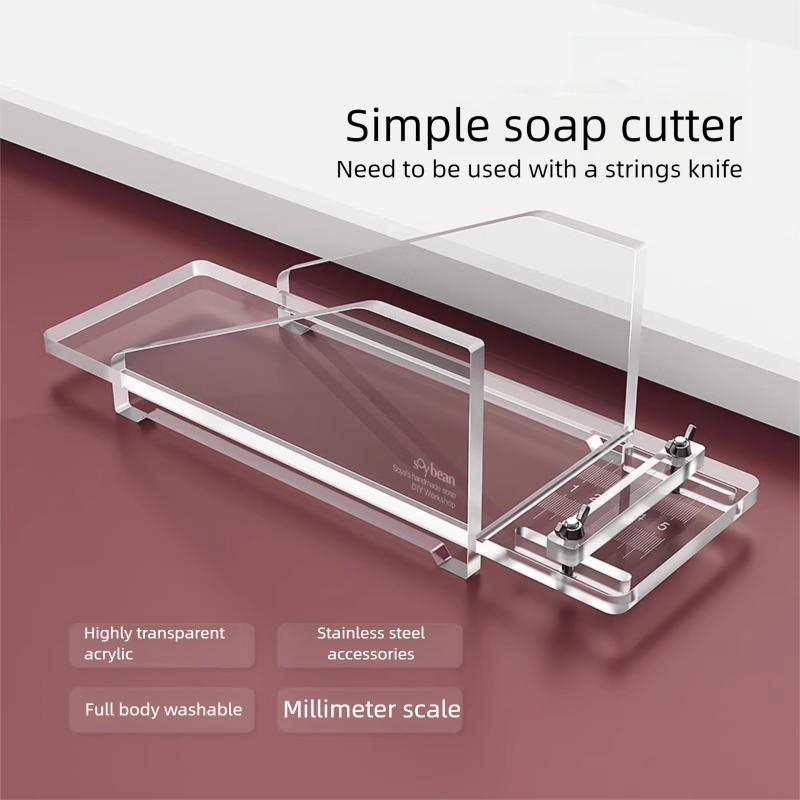Acrylic Soap Cutter with Wire/String Blade – Handmade Soap Cutting Tool Set with Stainless Steel Wire or Guitar String, Soap Cut
Acrylic Soap Cutter with Wire/String Blade – Handmade Soap Cutting Tool Set with Stainless Steel Wire or Guitar String, Soap Cut