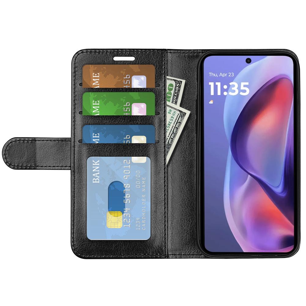 For Motorola Moto E15 4G Wallet Case Crazy Horse Texture Stand Leather Phone Cover Black
For Motorola Moto E15 4G Wallet Case Crazy Horse Texture Stand Leather Phone Cover Black