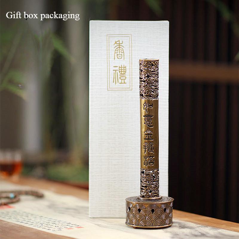Golden Cudgel Incense Burner Alloy/Household Joss Stick Tapered Incense Coil Censer Temple Buddha Indoor Desktop Decoration
Golden Cudgel Incense Burner Alloy/Household Joss Stick Tapered Incense Coil Censer Temple Buddha Indoor Desktop Decoration
