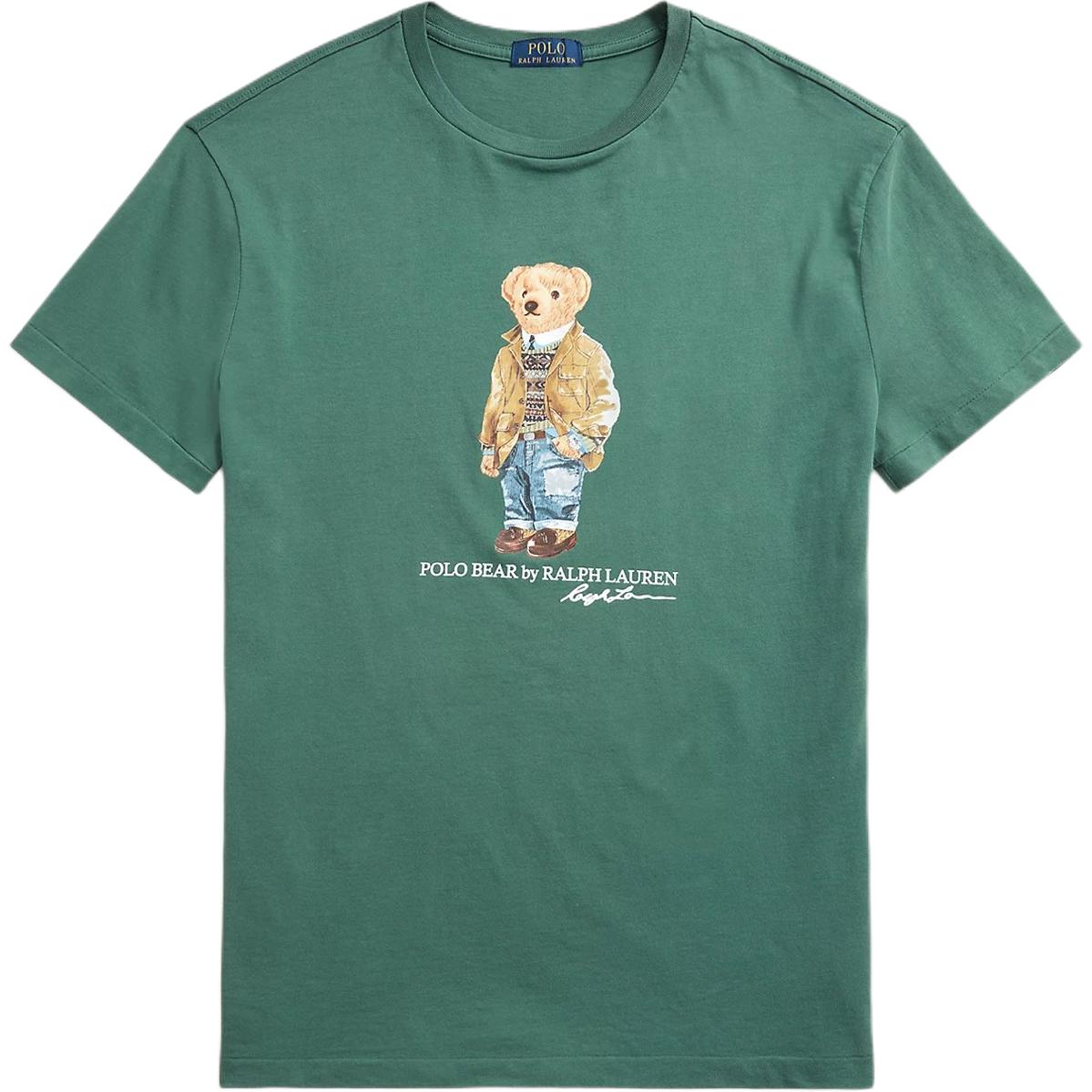 Футболка Polo Ralph Lauren с круглым вырезом и коротким рукавом с принтом медведя, мужская, цвет: выцветший, лесной, зеленый MNPOTSH1N820796-300 XS
Футболка Polo Ralph Lauren с круглым вырезом и коротким рукавом с принтом медведя, мужская, цвет: выцветший, лесной, зеленый MNPOTSH1N820796-300 XS