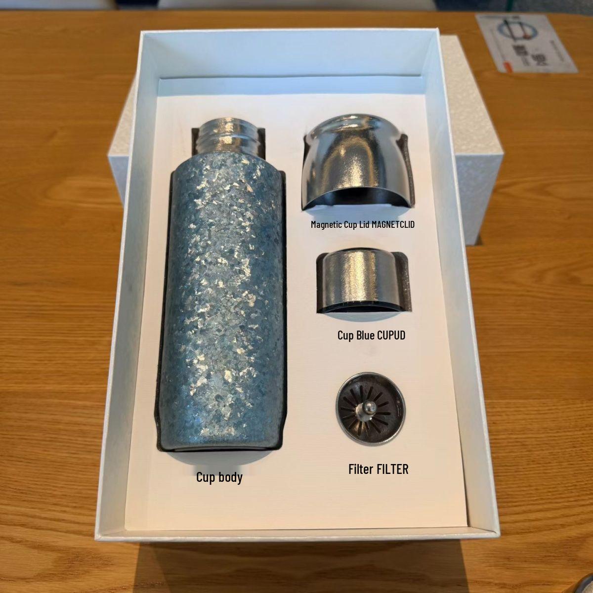 Pure Titanium Magnetic Tea Brewing Thermos Cup with Double Lid - Ideal for Health Care & Business Gifts 480ML
Pure Titanium Magnetic Tea Brewing Thermos Cup with Double Lid - Ideal for Health Care & Business Gifts 480ML