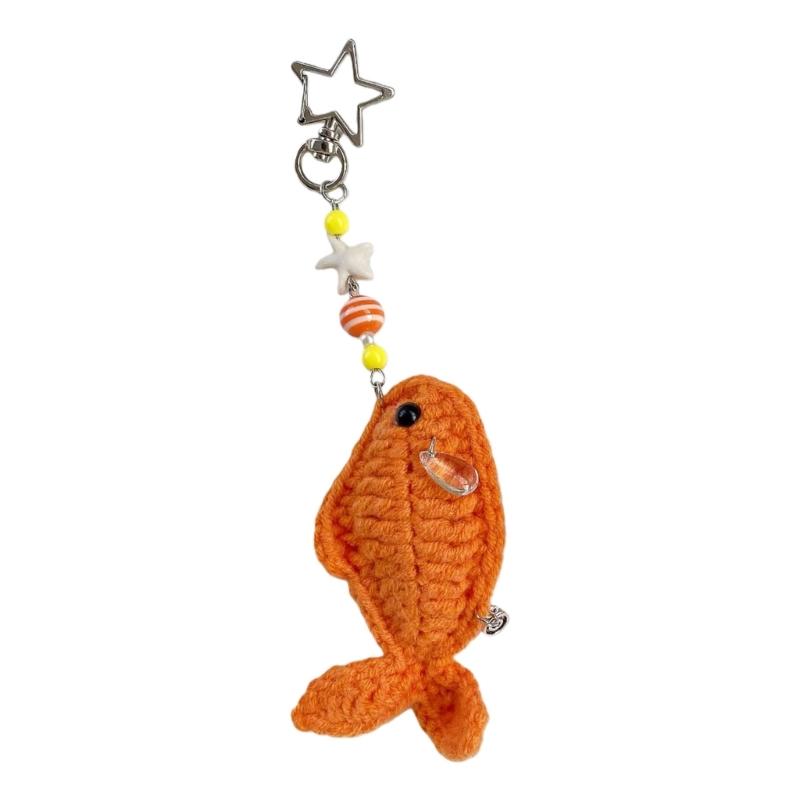 Handmade Crochet Small Fish Keychain Phone Strap Lightweight Knitting Wool Key Holder For Artistic Backpack Bags помаранчевий
Handmade Crochet Small Fish Keychain Phone Strap Lightweight Knitting Wool Key Holder For Artistic Backpack Bags помаранчевий