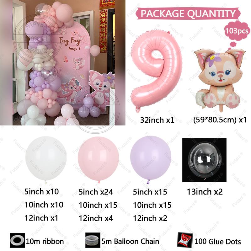 Pink Lina Bell Theme Balloon Balloon Arched Garland Set Macaron Balloon Suitable for Wedding Birthday Shower Gender Reveal Gift 32inch
Pink Lina Bell Theme Balloon Balloon Arched Garland Set Macaron Balloon Suitable for Wedding Birthday Shower Gender Reveal Gift 32inch