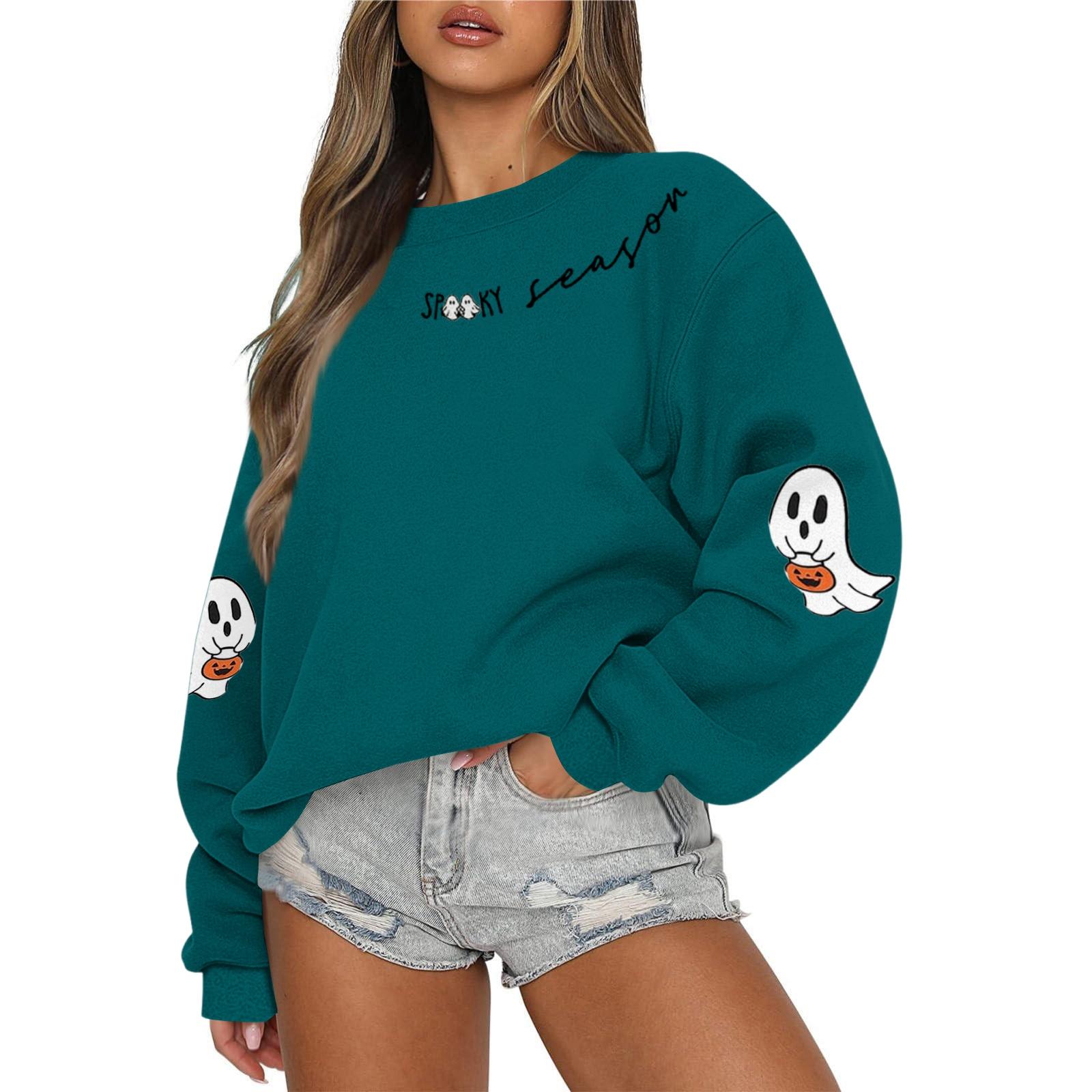 Женский повседневный модный свитшот с круглым вырезом и длинными рукавами с принтом на Хэллоуин M
Женский повседневный модный свитшот с круглым вырезом и длинными рукавами с принтом на Хэллоуин M