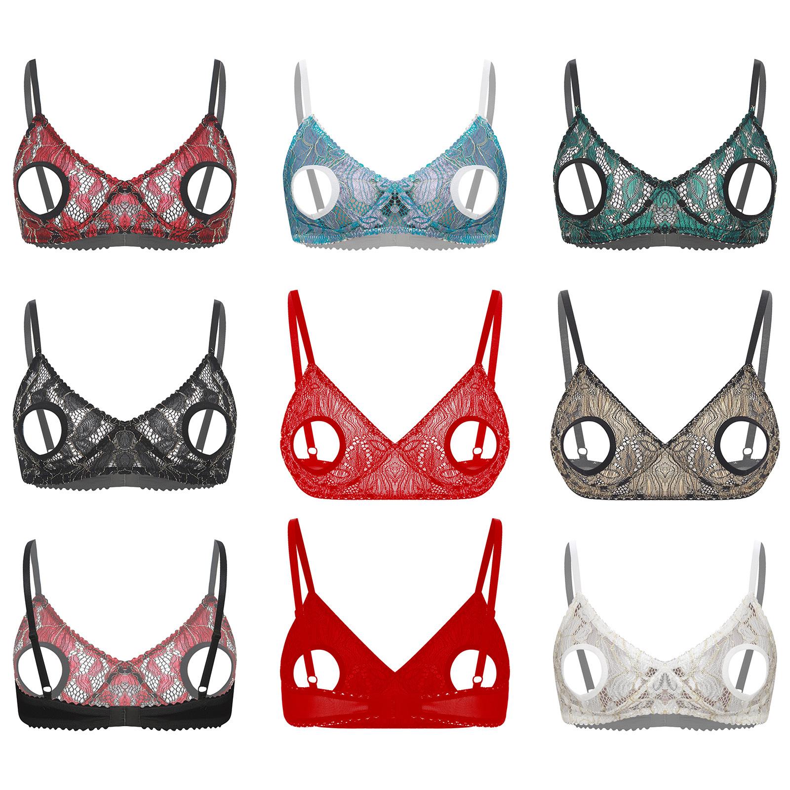 Womens Hollow Out Lace Bra Top Adjustable Spaghetti Straps Sheer Panels Club Rave Wear M чорний/червоний
Womens Hollow Out Lace Bra Top Adjustable Spaghetti Straps Sheer Panels Club Rave Wear M чорний/червоний