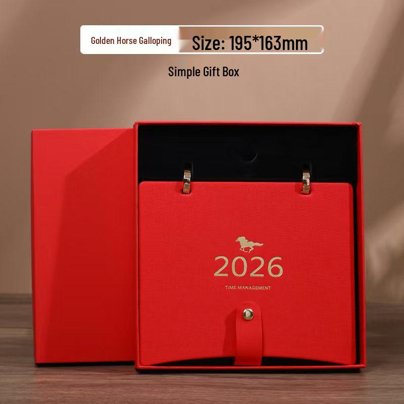 2026 Minimalist Double Ring Leather Desk Calendar - Metal Frame, Monthly Pages, In Stock
2026 Minimalist Double Ring Leather Desk Calendar - Metal Frame, Monthly Pages, In Stock