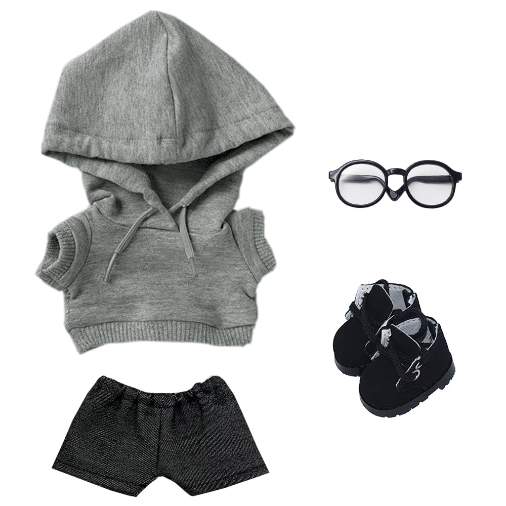 niannyyhouse 10cm 15cm 20cm Plush Clothes Loose Fit Hoodie Jeans Glasses Shoes Dress Up Cotton Doll Accessories (A9, 10cm)
niannyyhouse 10cm 15cm 20cm Plush Clothes Loose Fit Hoodie Jeans Glasses Shoes Dress Up Cotton Doll Accessories (A9, 10cm)