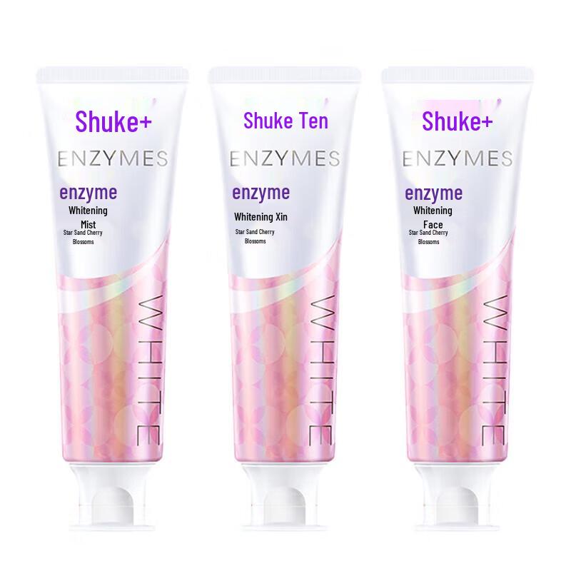 Shuke Whitening Enzyme Toothpaste (Star Sand Cherry Blossom) 3-Pack
Shuke Whitening Enzyme Toothpaste (Star Sand Cherry Blossom) 3-Pack