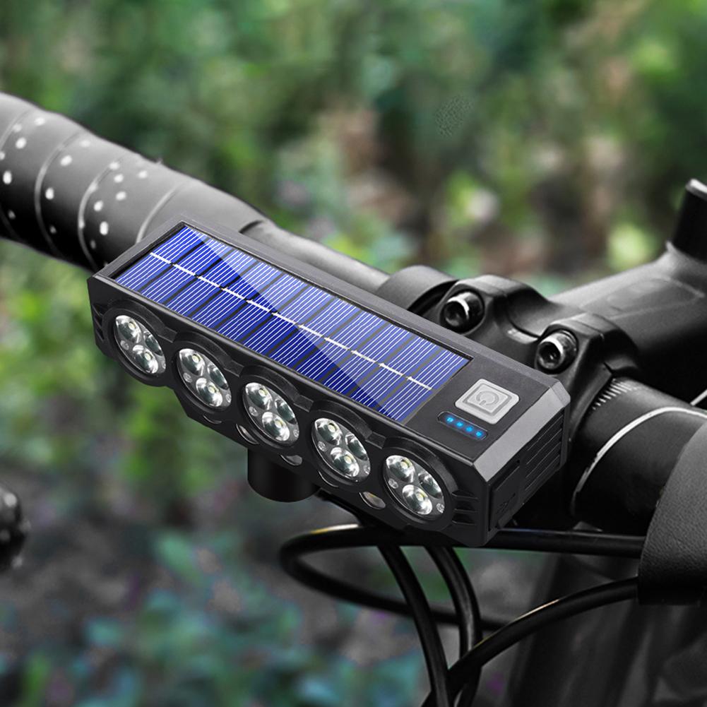 20LED Solar Cycling Safety Front Lamp USB Rechargeable High Brightness Bike Flashlight Power Display Bike Front Light with Bell чорний
20LED Solar Cycling Safety Front Lamp USB Rechargeable High Brightness Bike Flashlight Power Display Bike Front Light with Bell чорний