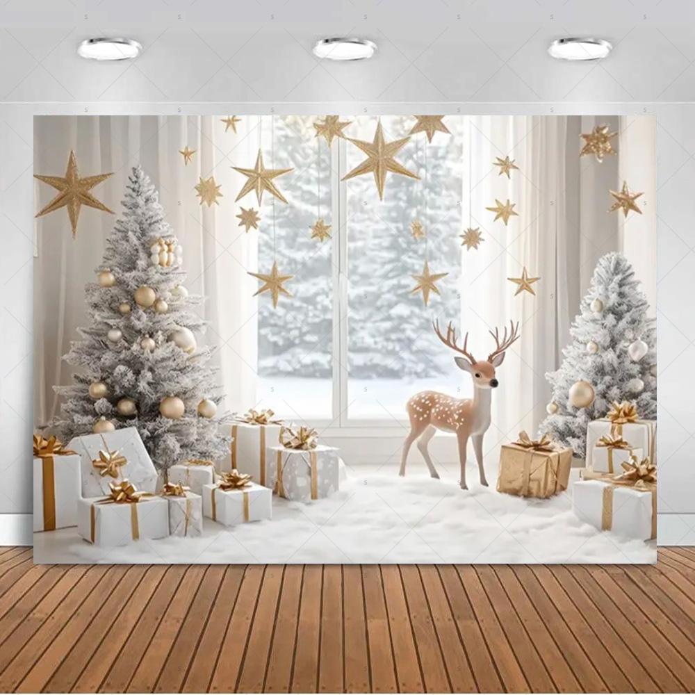 White Christmas Snow Scenery Background Xmas Tree Garland Gifts Photography Backdrop Family Xmas Party Decoration Photo Studio 90x60 CM
White Christmas Snow Scenery Background Xmas Tree Garland Gifts Photography Backdrop Family Xmas Party Decoration Photo Studio 90x60 CM
