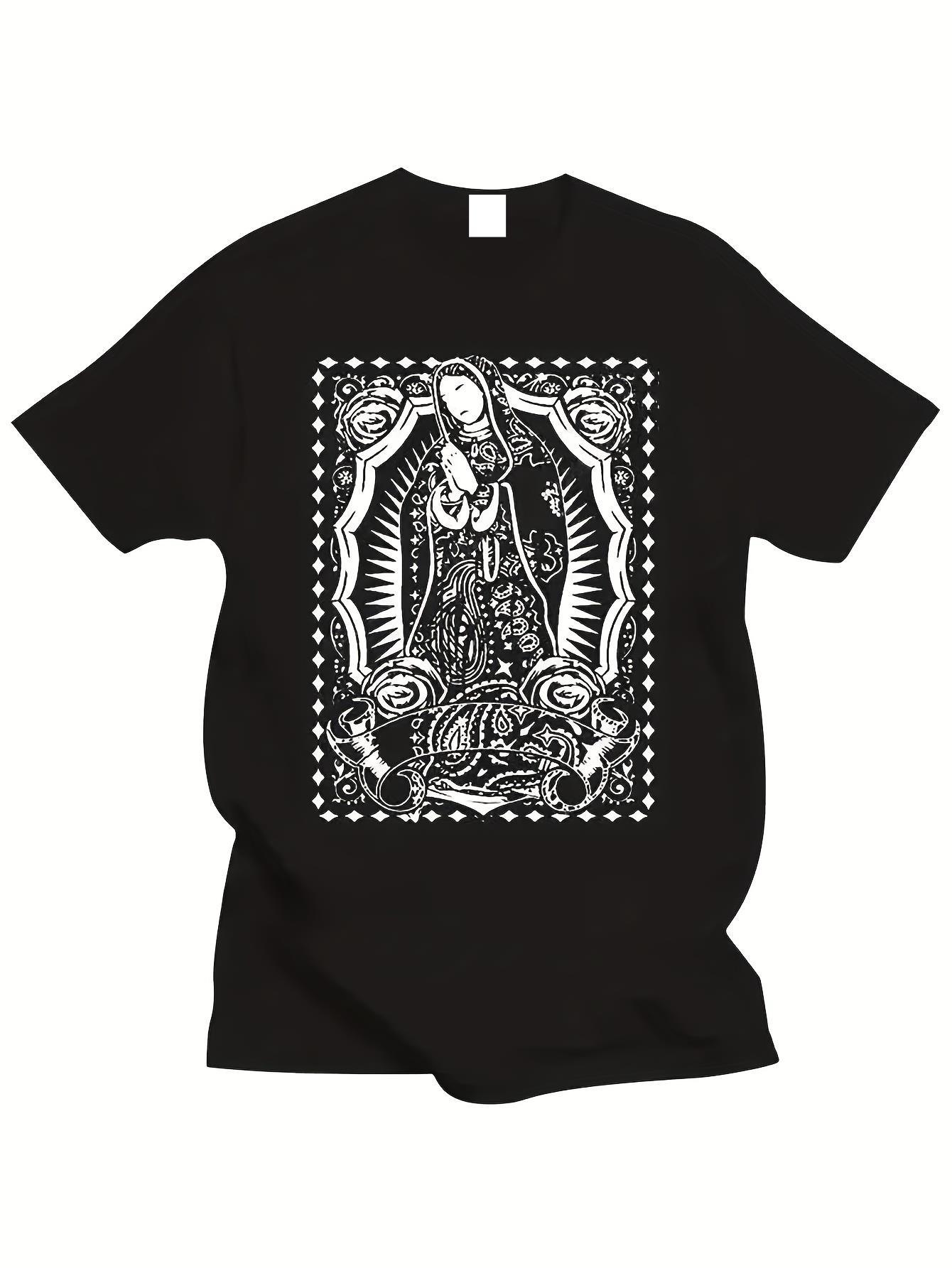 Men s Mexican Cholo Chicano Art LA Blood T-Shirt - & Our Lady of Guadalupe Graphic Tee with Red Bandana Print XXXL
Men s Mexican Cholo Chicano Art LA Blood T-Shirt - & Our Lady of Guadalupe Graphic Tee with Red Bandana Print XXXL