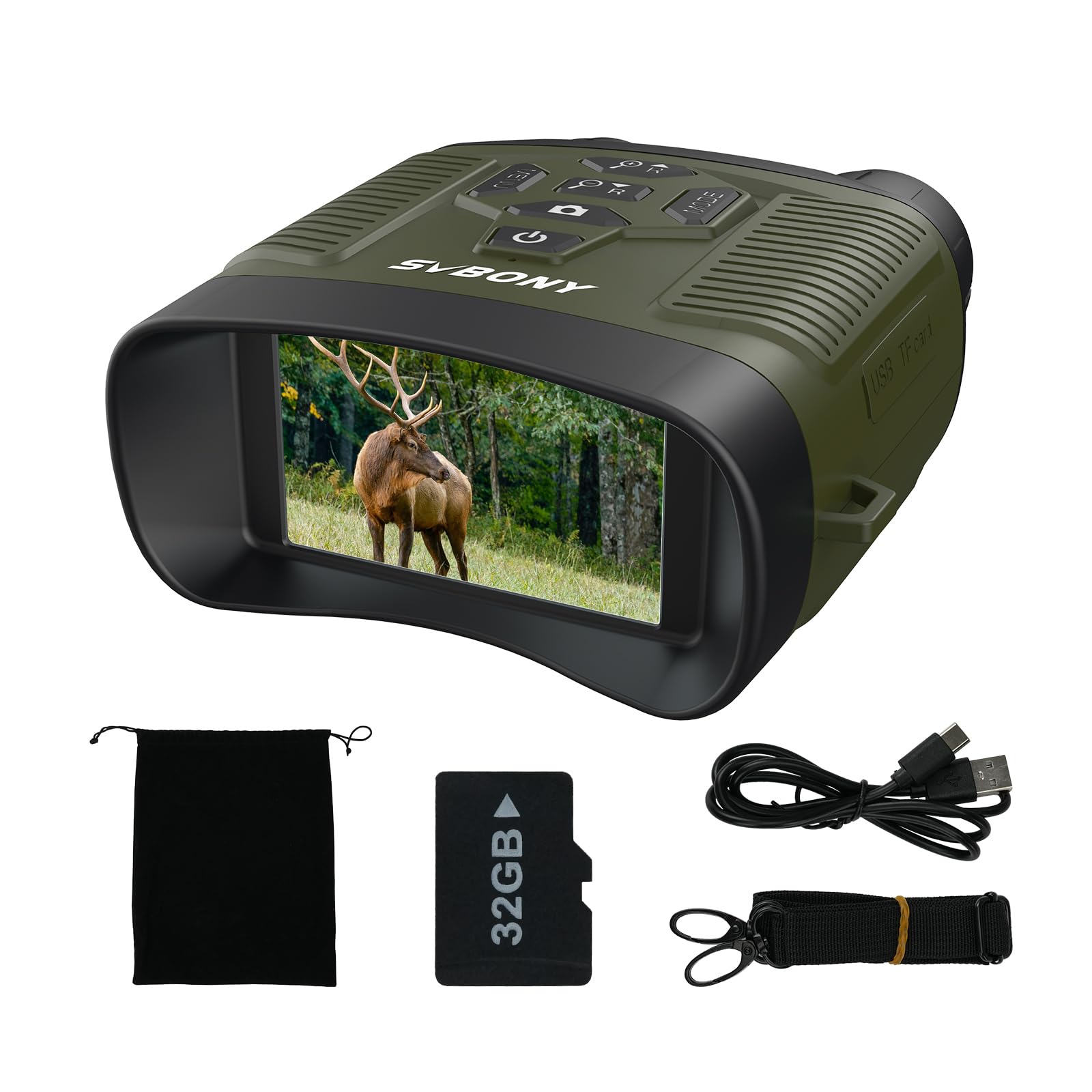 SVBONY Night Vision Scope Green Night Vision Small Size 8x Digital Zoom Inch TFT Display Infrared 4K Video Firmware Update 36MP Photo Rechargeable зелений
SVBONY Night Vision Scope Green Night Vision Small Size 8x Digital Zoom Inch TFT Display Infrared 4K Video Firmware Update 36MP Photo Rechargeable зелений