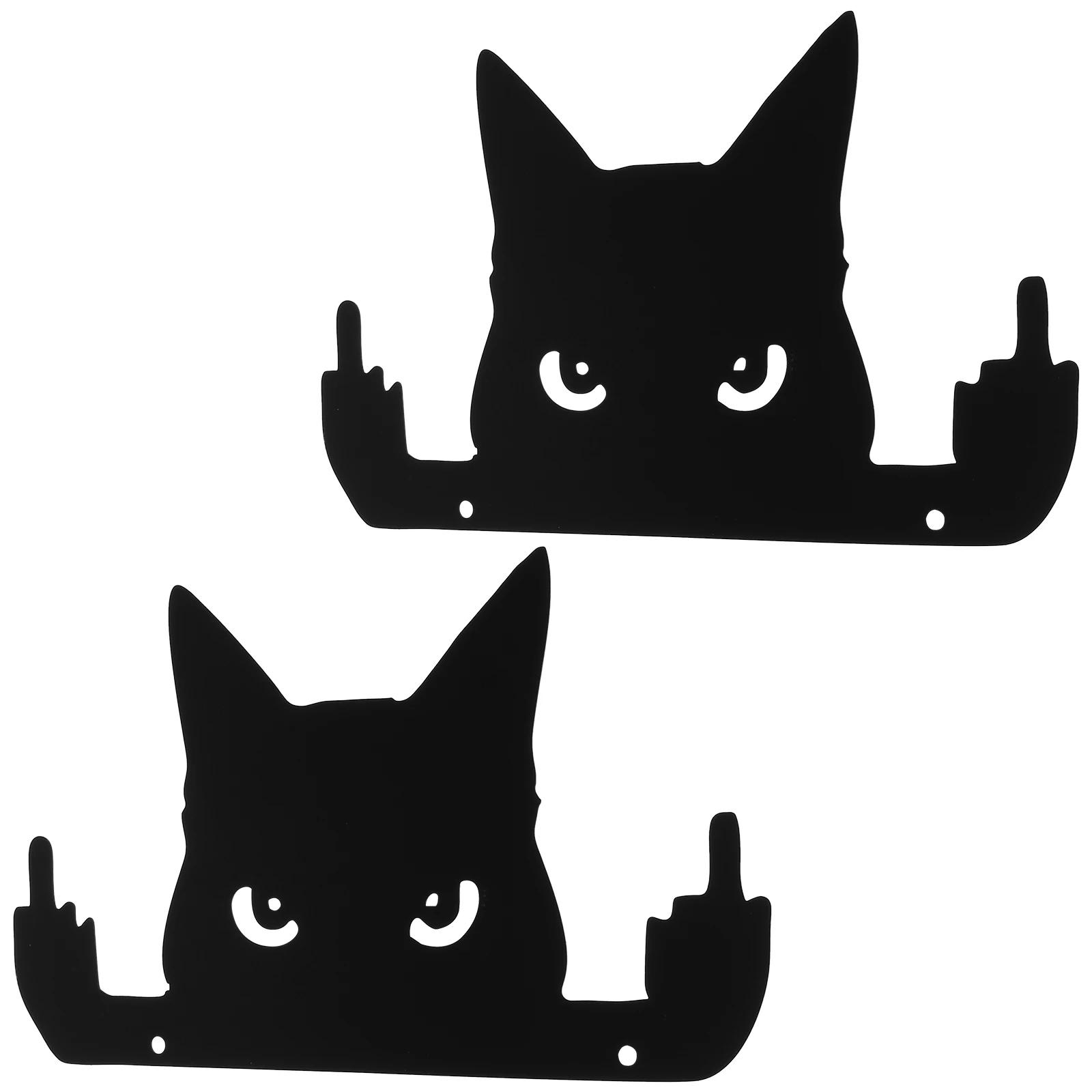 2Pcs Garden Decoration Funny Middle Finger Black Cat Ornament 20x12cm Metal Black Cat Shape Ornament for Garden Window Bookshelf 2Pcs чёрный
2Pcs Garden Decoration Funny Middle Finger Black Cat Ornament 20x12cm Metal Black Cat Shape Ornament for Garden Window Bookshelf 2Pcs чёрный