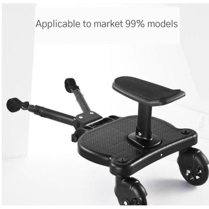 Комфортная доска на колесиках для коляски / прогулочной коляски, подножка
Комфортная доска на колесиках для коляски / прогулочной коляски, подножка