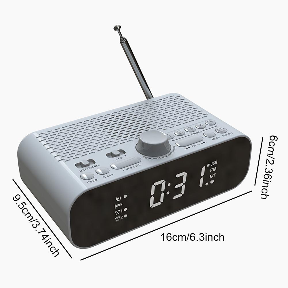 LED Display Digital Radio Multifunctional Digital Alarm Clock BT Radio Rechargeable Clock Radio with Auto-Off Timer for Bedroom серебряный
LED Display Digital Radio Multifunctional Digital Alarm Clock BT Radio Rechargeable Clock Radio with Auto-Off Timer for Bedroom серебряный