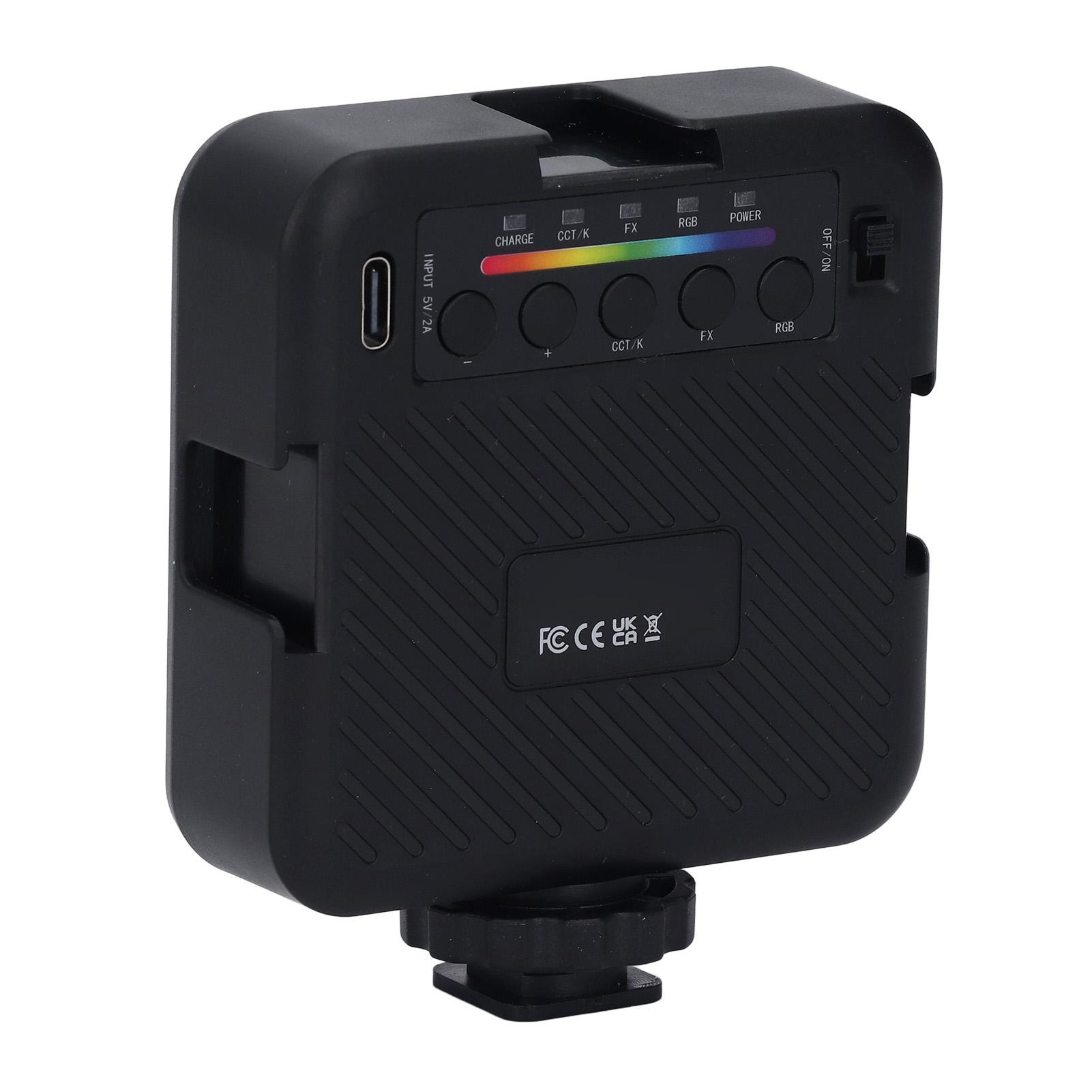 RGB Video Light LED Camera Light Full Color Portable Photography Light with 3 Cold Shoe Mounts 1Celsius4in Screw Hole 1200mAh CRI 95+ 3000-6500K FX Ef
RGB Video Light LED Camera Light Full Color Portable Photography Light with 3 Cold Shoe Mounts 1Celsius4in Screw Hole 1200mAh CRI 95+ 3000-6500K FX Ef