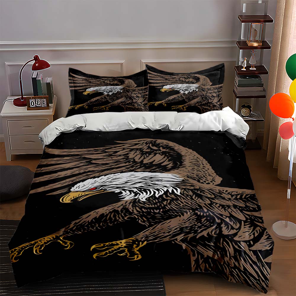 Eagle spreading wings. Bedding Duvet cover sets Duvet covers Pillowcases gifts (1 * Duvet Cover 2 * Pillowcases, without duvet insert) 135x200cm
Eagle spreading wings. Bedding Duvet cover sets Duvet covers Pillowcases gifts (1 * Duvet Cover 2 * Pillowcases, without duvet insert) 135x200cm