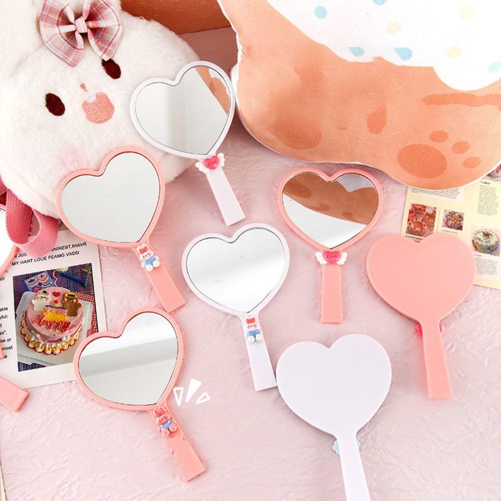 Sweet Heart Shaped Vanity Mirror Cartoon Compact Mirrors Durable Love Hand Makeup Mirror Women style 4
Sweet Heart Shaped Vanity Mirror Cartoon Compact Mirrors Durable Love Hand Makeup Mirror Women style 4