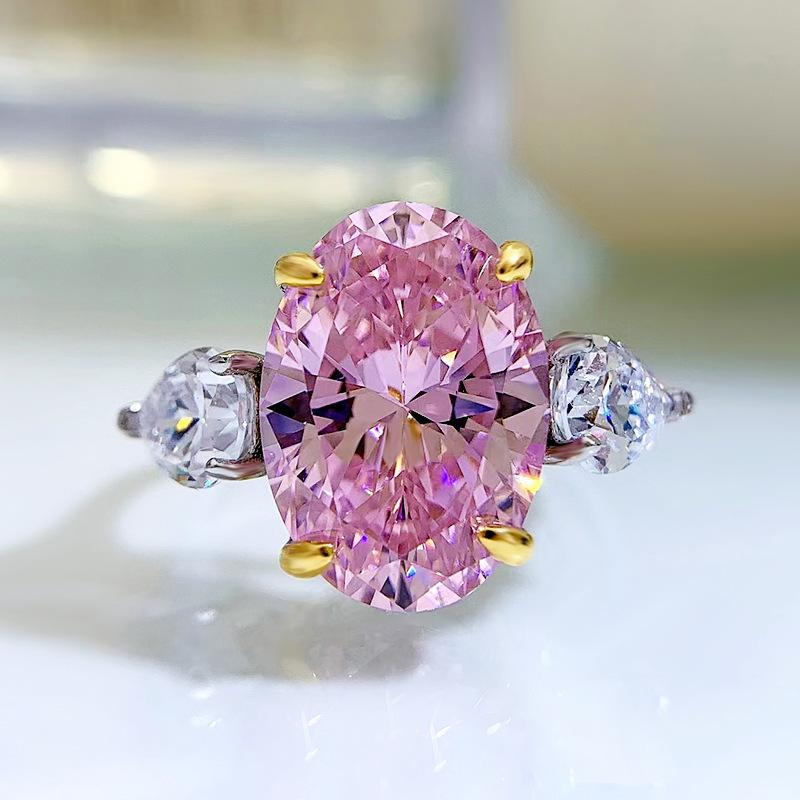Серебряное кольцо S925 с овальным бриллиантом - Блестящее модное украшение с четырьмя крапанами Size 7 белый
Серебряное кольцо S925 с овальным бриллиантом - Блестящее модное украшение с четырьмя крапанами Size 7 белый